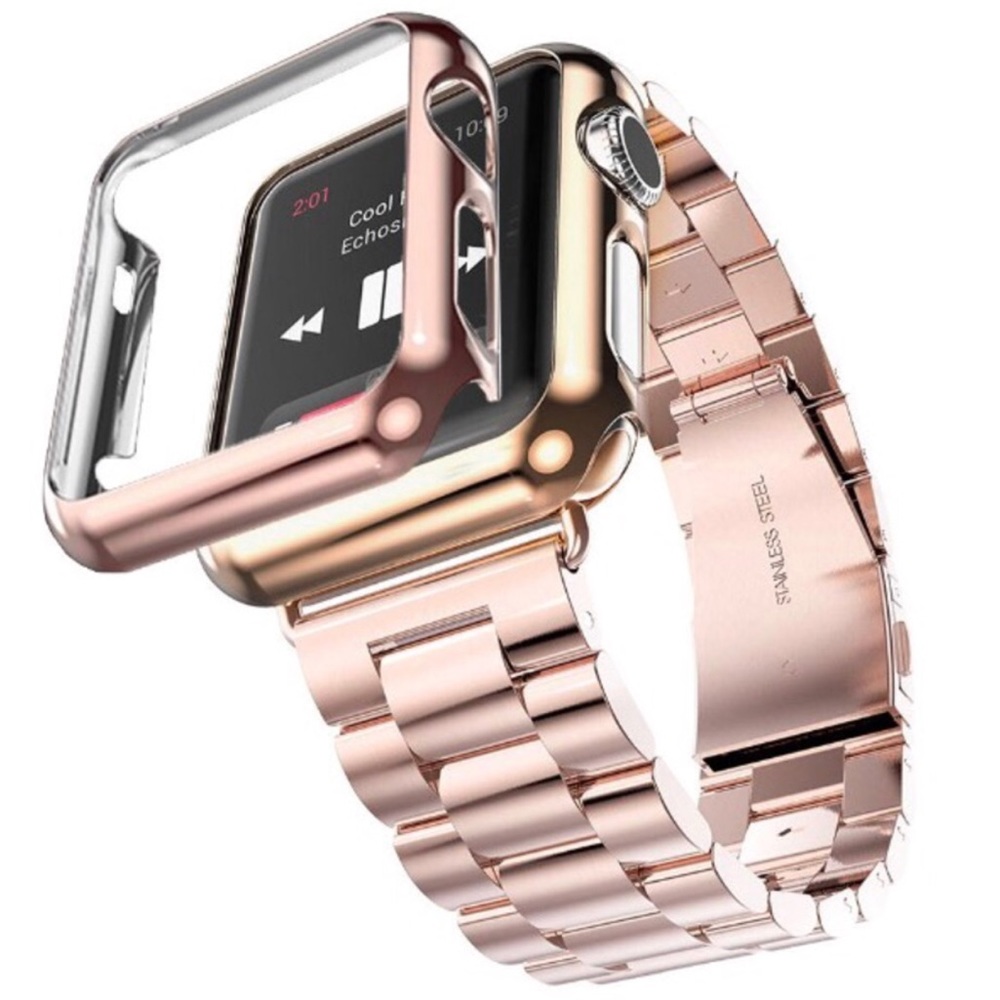 iWatch Rose Gold Stainless Steel Band